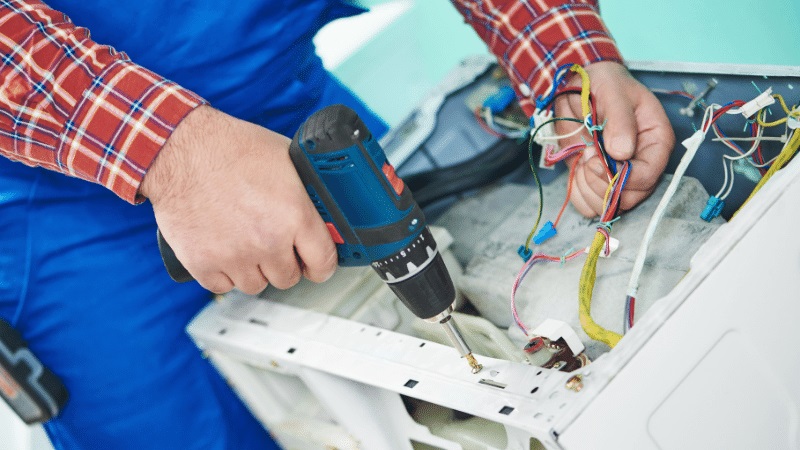 Silivri Franke Franke çamaşır makinesi kart tamiri – Su almama arızası orijinal parça ile giderildi. - Teknik servis örneği